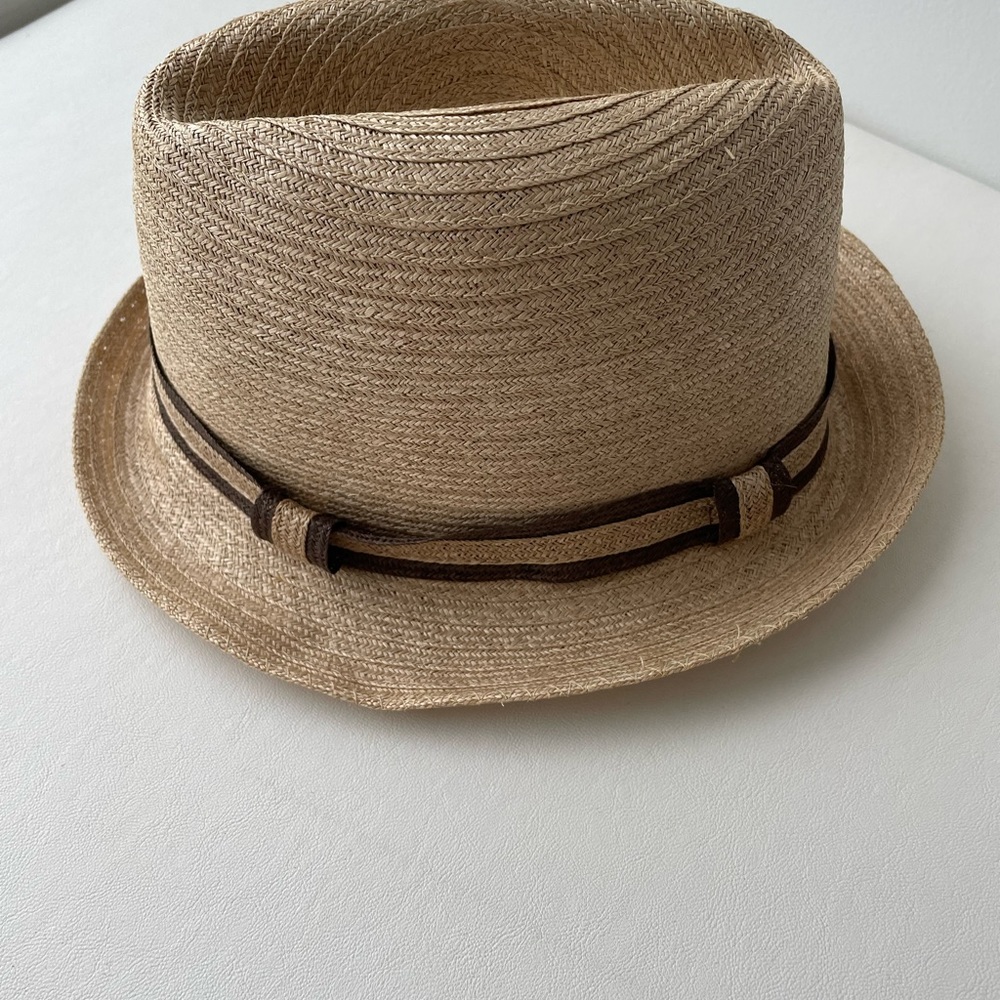 Vintage PLAZA PARK HAT Straw Fedora